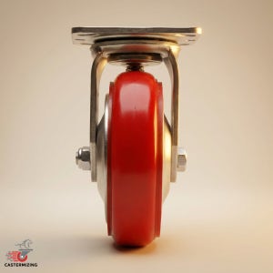 우레탄바퀴 6인치(15cm) 대차바퀴 산업용캐스터 회전,360kg 4.4cm 모카우레탄