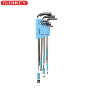 썬키 엑스트라 롱볼렌치 세트 SBW-9LST 스테인리스 육각 볼 양면 L렌치