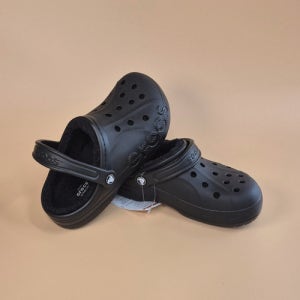 크록스 바야 라인드 클로그 블랙 205969-060 슬리퍼 털크록스 여성 겨울 털신 방한