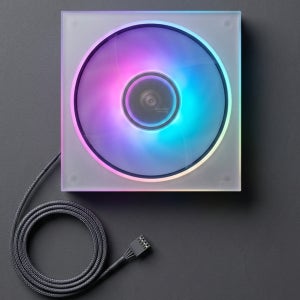 X-GAMERX 5면 미러링 ARGB 팬 120mm 표준형(정방향), 블랙, 1팩