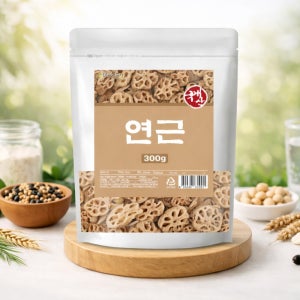 국내산 연근 300g 건조 말린 재료 원물 연근차