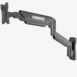 피르모 모니터암 거치대 싱글 폴타입 상하 좌우 책상 벽면 밀착형 모니터거치대