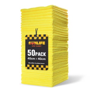 썬라이프 고중량 다용도 세차타월 옐로우 50개