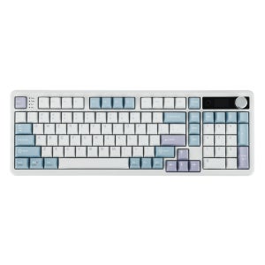에포메이커 TH99 PRO 유무선 기계식 키보드 화이트블루, 크리미제이드
