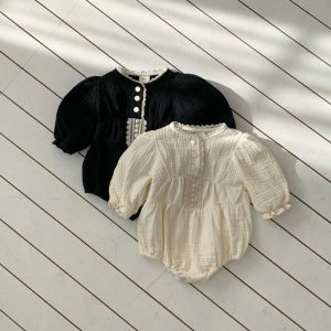 베베홀릭 아기 베베 유아 봄 레이스 바디슈트