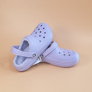 크록스 클래식 라인드 클로그 라벤더 203591-50P 슬리퍼 털크록스 여성 연보라 신발