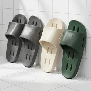 단독 1+1 국내제작 바스뷰 EVA 모던욕실화 물빠짐 슬리퍼 화장실 베란다 2개세트