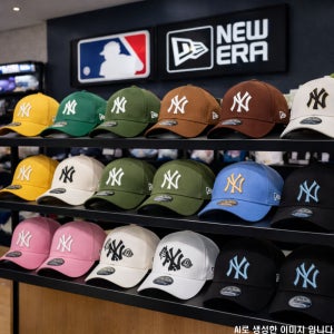 뉴에라 MLB 뉴욕 양키스 데일리 야구모자 커브 볼 캡 남녀공용