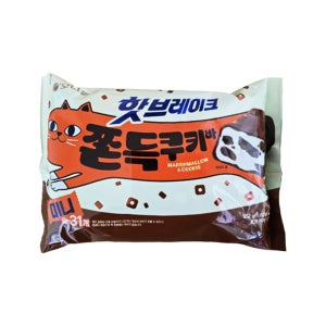 오리온 초코바 미니 핫브레이크 쫀득쿠키바 352g 간단간식 개별포장