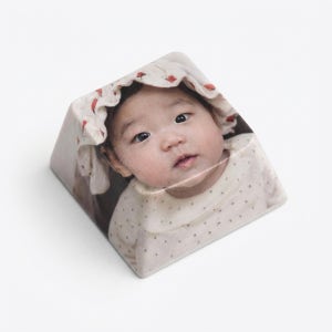 미니미 얼빡키캡 키보드 커스텀 아기사진 개인맞춤 키링 세트 선물