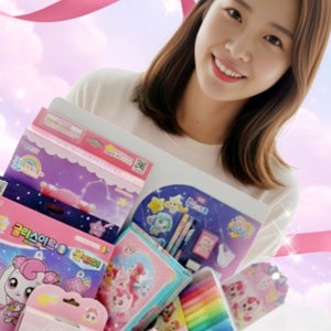 캐치티니핑 문구세트 하츄핑 학용품 선물 신학기 준비물 베이직