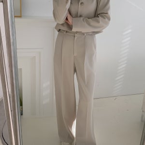 여성 정장 세트 와이드팬츠 오피스룩 데일리 수트 국내제작 RIVI