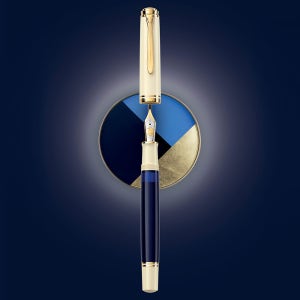 [한정판] 펠리칸 만년필 M800 크림 블루