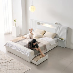 프린홈 스테이온 LED 호텔 확장형 리노서랍 침대 프레임 (방수커버 이벤트)