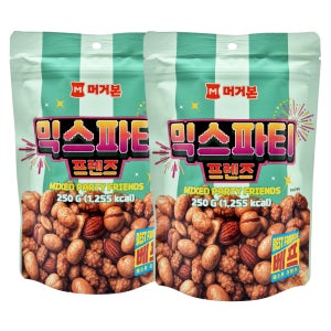 머거본 믹스파티 프렌즈 250g x2봉 혼합견과류 안주 간식