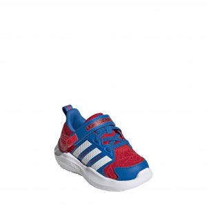 아디다스 x 마블 청소년 라이트로마 스파이더맨 빛나는 운동화 - 스칼렛/ 화이트/ 브라이트 로얄