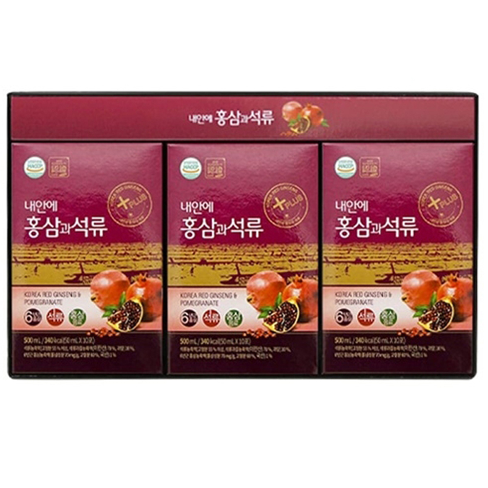 대동고려삼 <b>내안에 홍삼과 석류 50ml</b> x 30포 구정 설날 명절 추석 선물세트