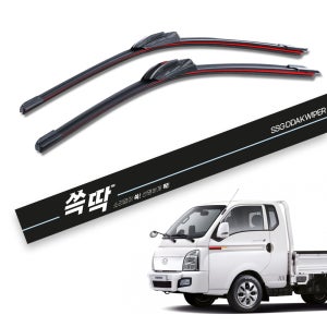 포터2 쓱딱 실리콘 발수코팅 와이퍼 2개 1세트 500mm+450mm