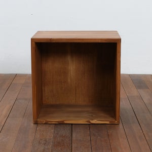 아레다 삼나무 18T 1단 책장 선반 미니 책상위 원목 책꽂이 400 카카오 오일