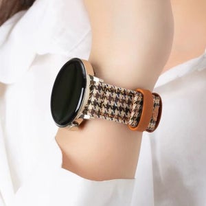 갤럭시워치3 41mm 캔버스 스마트밴드 45mm용 스트랩 시계줄 가죽밴드