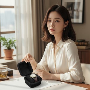 휴대용 손목시계 케이스 보관함 주얼리 보석함 악세사리 정리함 스탠드