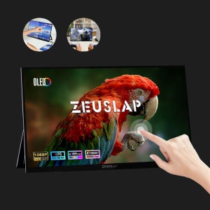 ZEUSLAP 휴대용 OLED 모니터 OL133ED 포터블 터치 모니터 33.8cm(13.3인치) 게이밍 노트북 서브 보조 삼성 DEX 차량용모니터