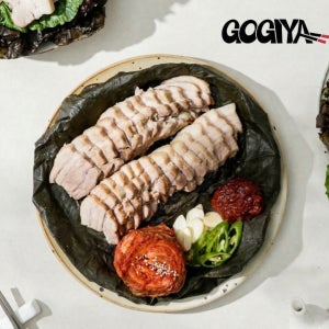 고기야 보쌈 삼겹 수육 400g 돼지고기 연잎 수제 안주 야식 집들이 밀키트