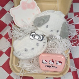 실버 파우치 산리오 키티 포차코 동전지갑 미니