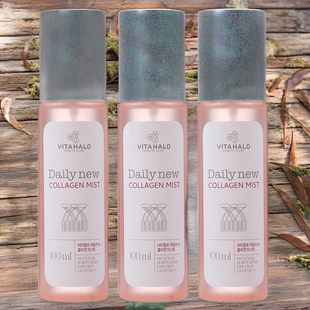<b>비타할로</b> 상쾌한 미스트 <b>피부</b> 수분 골드 콜라겐 안개 미스트 3개 100ml