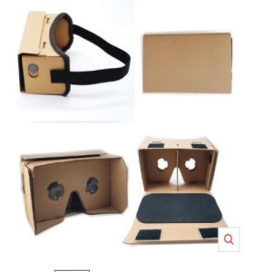 가상 현실 체험 안경 만들기 세트(머리끈포함). VR 안경. 구글카드보드