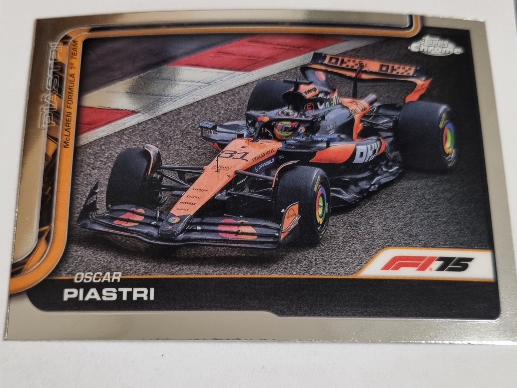 2025 F1 오스카 피아스트리 Topps Chrome 카드 탑스 크롬