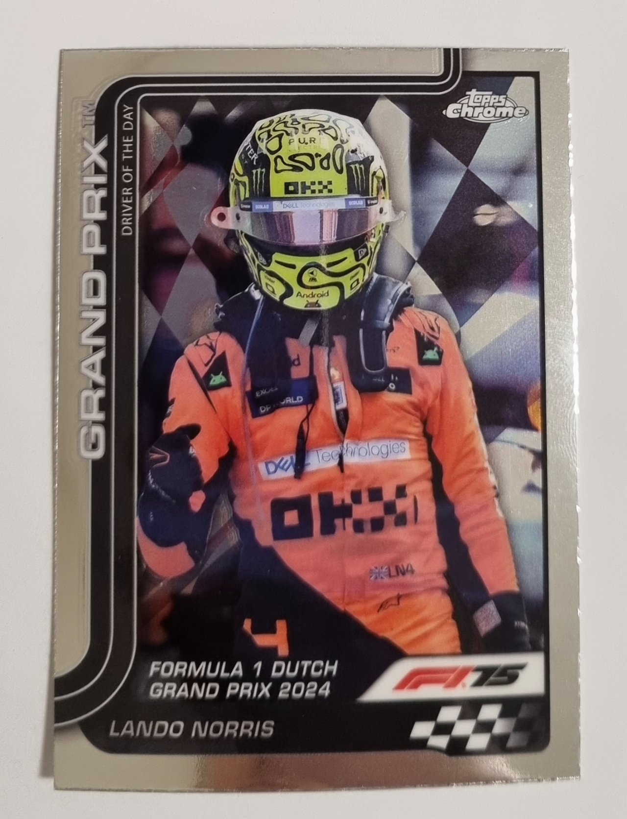 2025 F1 랜도 노리스 Topps Chrome 카드 탑스 크롬