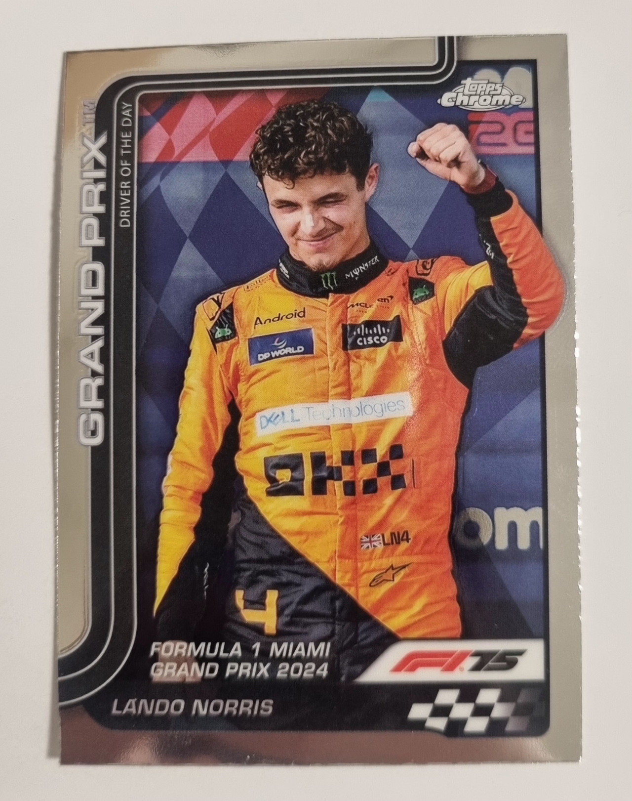 2025 F1 랜도 노리스 Topps Chrome 카드 탑스 크롬