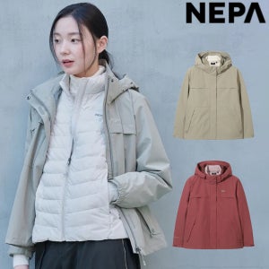 여성 윈드스토퍼 3 IN 1 바람막이+이너 구스다운 자켓