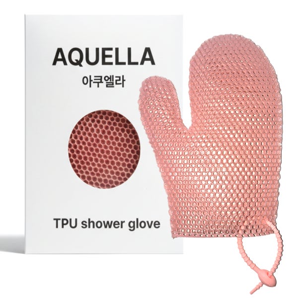아쿠엘라 TPU 벌집 프리미엄 샤워 글러브 친환경 각질제거 샤워타올