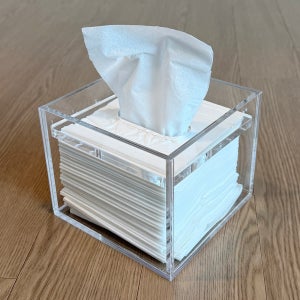 투명 아크릴 티슈케이스 휴지케이스 각티슈 화장지 정사각형