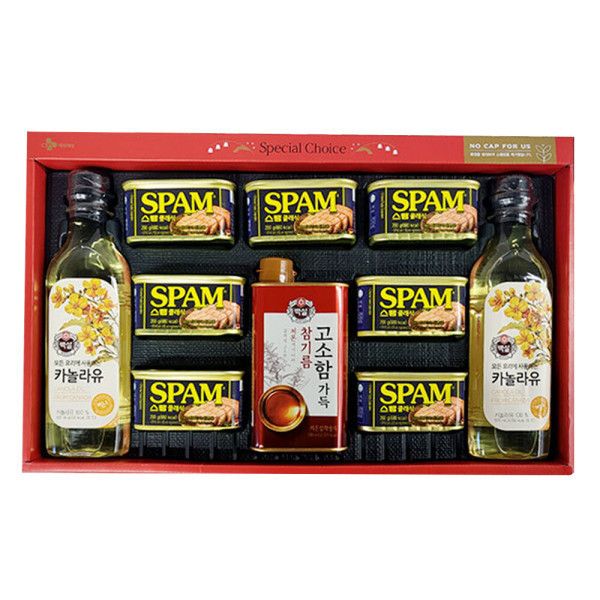CJ 특별한선택 N호 / 스팸 명절 고급유 선물세트