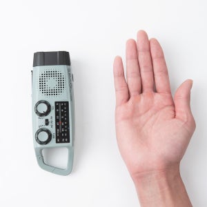 휴대용 효도라디오 소형 크랭크 재난라디오 등산용