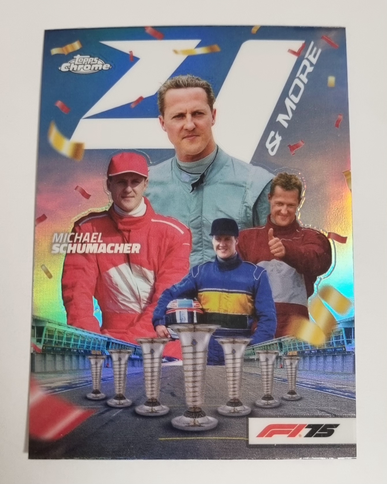 2025 F1 미하엘 슈마허 인서트 Topps Chrome 카드 탑스 크롬