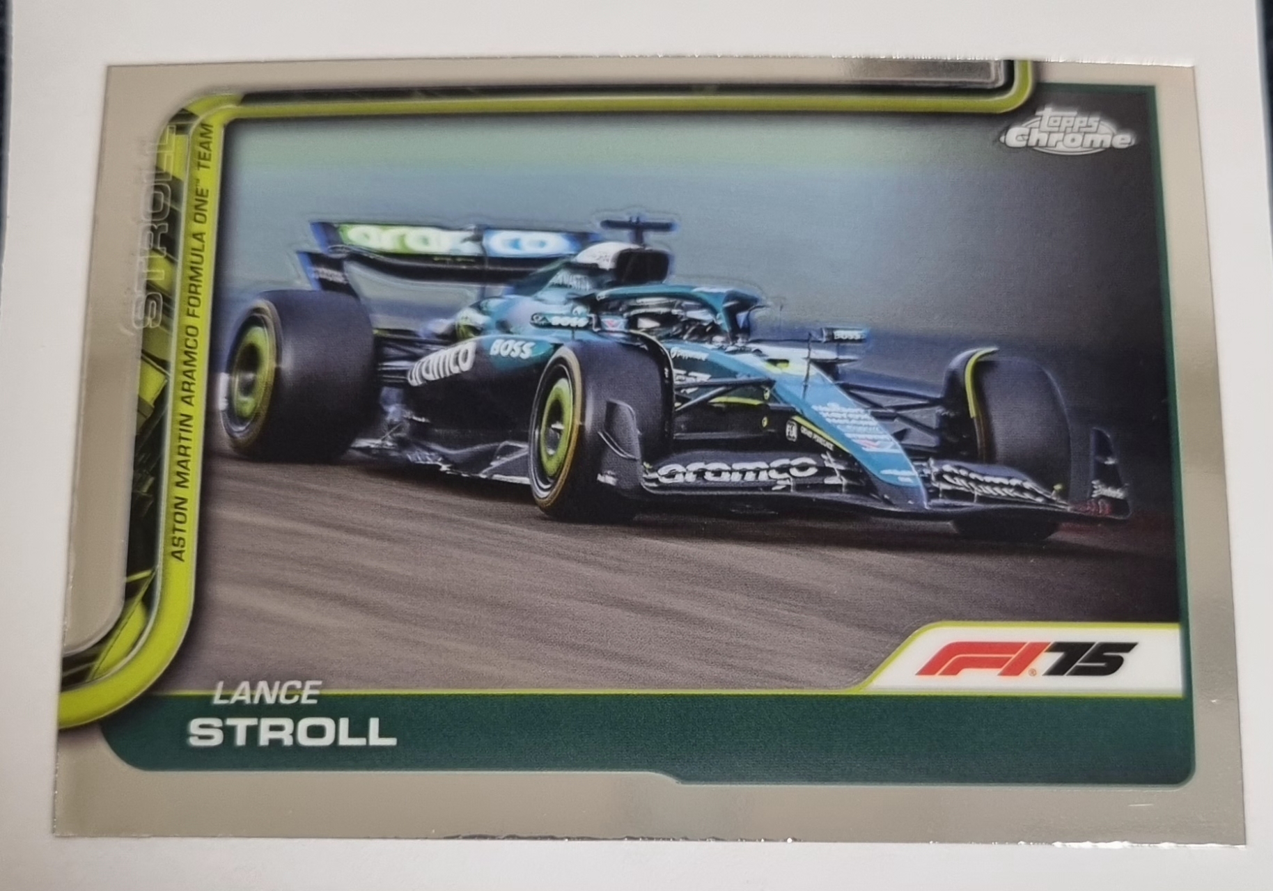 2025 F1 랜스 스트롤 Topps Chrome 카드 탑스 크롬