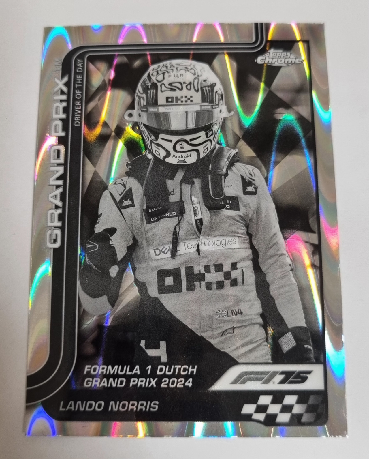2025 F1 랜도 노리스 레이웨이브 Topps Chrome 카드 탑스 크롬