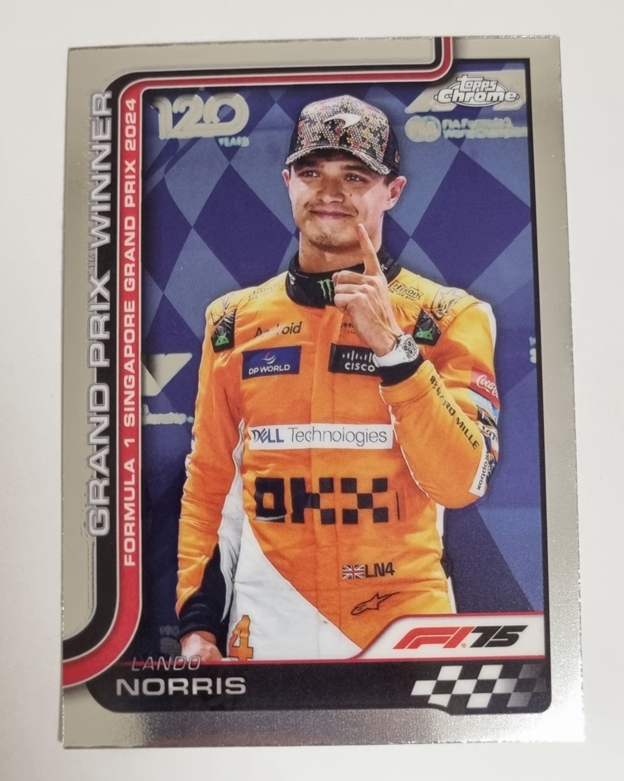 2025 F1 랜도 노리스 Topps Chrome 카드 탑스 크롬