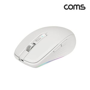 COMS 듀얼 무선 블루투스 무소음 마우스(White)