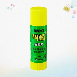 SCS 아모스 딱풀 35g 고체풀 접착제 사무용 문구 용품 360개입