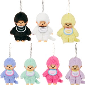 몬치치 COLORS 인형 키링 키체인 블랙 화이트,민트그린 연핑크 민트 블루 베리핑크