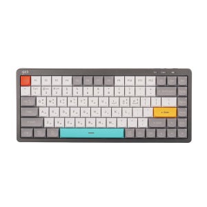 지클릭커 무소음 유무선 미니 블루투스 키보드 사무용 애플 갤럭시탭 WK80 84키 스톤 블록, 멤브레인