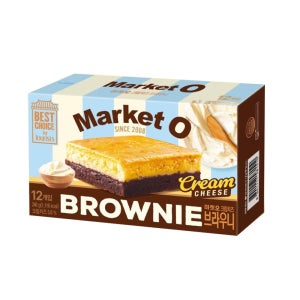 오리온 마켓오 크림치즈 브라우니 12개입