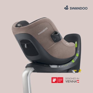 스완두 마리5 메쉬 아이사이즈 신생아 회전형 카시트 (ISOFIX) 브릴리언트 브라운