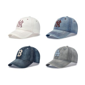 [MLB] 베이직 데님 언스트럭쳐 볼캡 (4 COLOR)