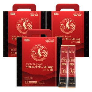 정원장 6년근 홍삼 스틱 프리미엄 골드 진세노이드액 1kg, 3개